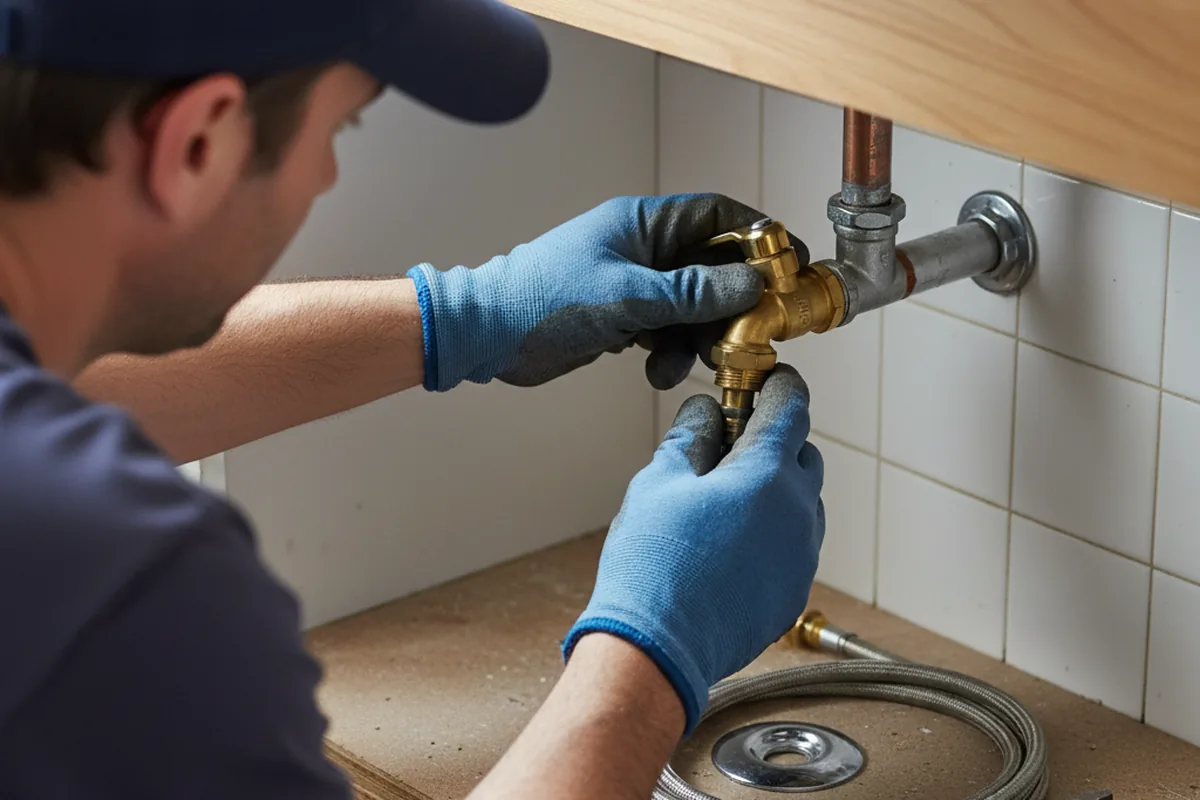 Shutoff valve and fitting work during Emergency Plumbing in Parsonsburg